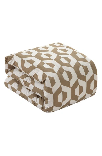Shop Chic Miles Contemporary Geo 8-piece Comforter Set In Beige