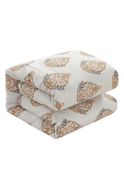Shop Chic Clarissa Floral Medallion 8-piece Comforter Set In Cream