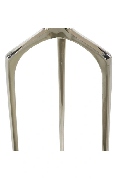 Shop Vivian Lune Home Silver Aluminum Contemporary Accent Table With 3 Tripod Legs