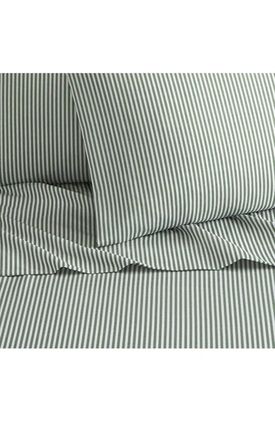 Shop Chic Breale Striped Sheet Set In Green