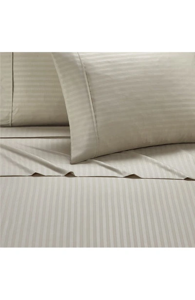 Shop Chic Sarina Solid With Stripe Sheet Set In Green