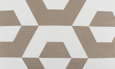 Shop Chic King Tudor Contemporary Geometric Duvet Cover Set In Beige