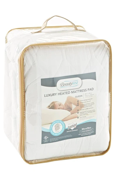 Shop Beautyrest Heated Mattress Pad In White