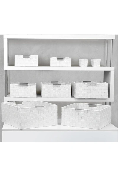 Sorbus White Woven 9-piece Basket Set In White