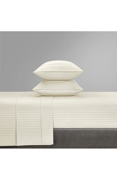 Shop Chic Sarina Solid With Stripe Sheet Set In Beige