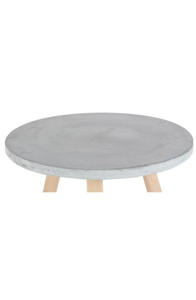 Shop Uma Gray Fiberclay Contemporary Accent Table In Light Gray Brown