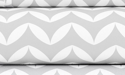 Shop Homespun Home Spun Premium Ultra Soft Puffed Chevron Pattern 4-piece Bed Sheet Set In Light Gray