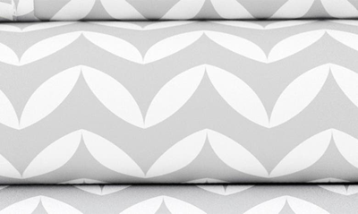 Homespun Home Spun Premium Ultra Soft Puffed Chevron Pattern 4-piece Bed Sheet Set In Light Gray