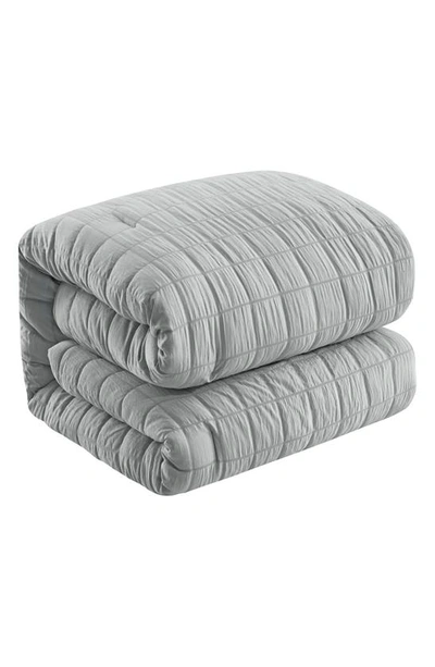 Shop Chic Jessa Washed Garment Dyed 5-piece Comforter Set In Grey
