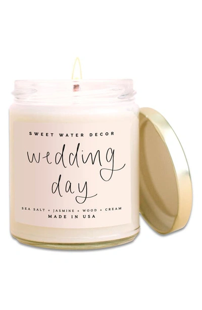 Shop Sweet Water Decor Wedding Day Scented Candle In Pink