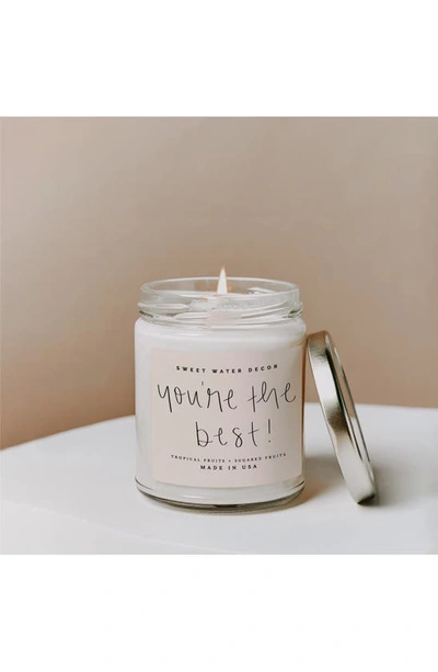 Shop Sweet Water Decor You're The Best Scented Candle In Pink