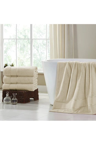 Modern Threads Set Of 4 Spunloft Bath Sheets In Sand