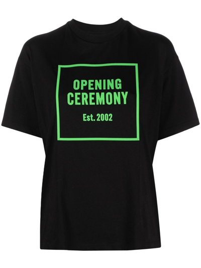 Shop Opening Ceremony Black Logo Print T-shirt