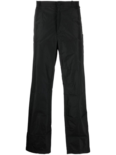 Shop Balenciaga Black Technical Straight-leg Trousers