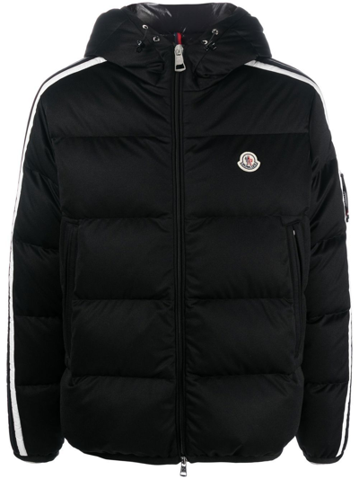 Shop Moncler Sanbesan Hooded Quilted Jacket - Men's - Polyester/goose Down/polyamide In Black
