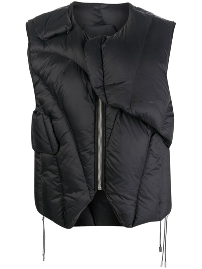 Shop Heliot Emil Padded Gilet - Men's - Recycled Polyamide/feather Down In Black