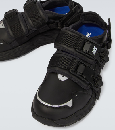 Shop Junya Watanabe X New Balance Steer Smooth Sneakers In Black