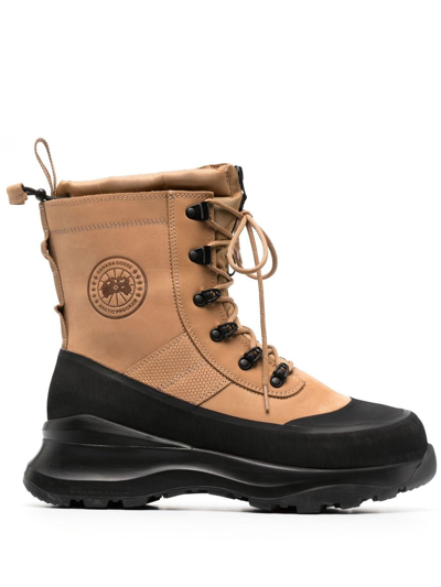 Shop Canada Goose Neutral Armstrong Hiking Boots In Neutrals