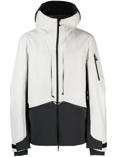 Shop Sease White Rima Two-tone Ski Jacket In Neutrals