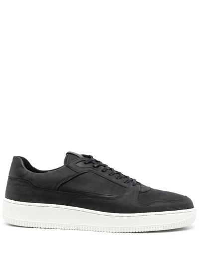 Shop Uniform Standard Black Series 1 Leather Sneakers