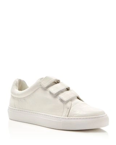 Shop Rachel Zoe Embossed Sneakers In White