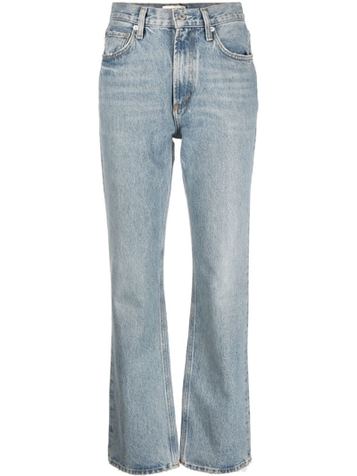 Shop Agolde Vintage High-rise Bootcut Jeans - Women's - Organic Cotton In Blue