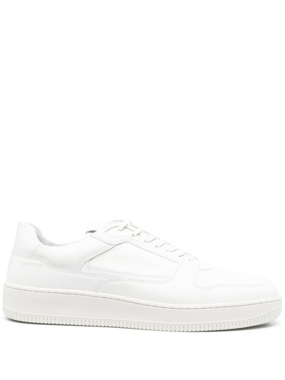 Shop Uniform Standard White Series 5 Leather Sneakers
