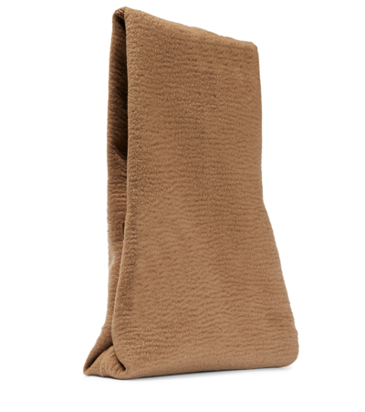 Shop The Row Glove Large Clutch Bag In Camel Lg