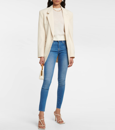 Frame Le High Skinny Raw After Jeans In Randall