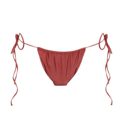 Jade Swim Lana Bikini Bottoms In Rose Sheen