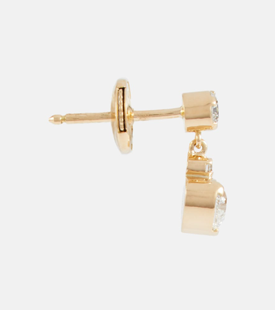 Sophie Bille Brahe Chambre Diamant 18kt Yellow Gold Single Earring With Diamonds In Yellow Gold Pearl