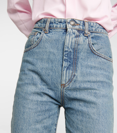 Shop Sportmax Giugno Low-rise Straight-leg Jeans In Medio Vintage