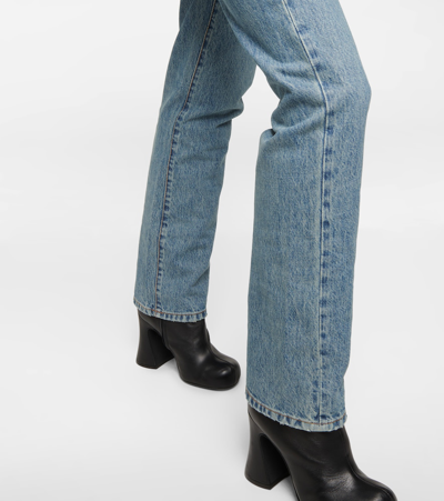 Shop Sportmax Giugno Low-rise Straight-leg Jeans In Medio Vintage