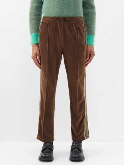 Needles Narrow Track Pant In Brown | ModeSens