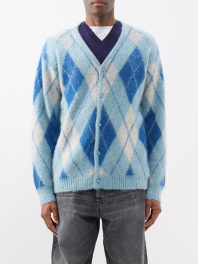 Mohair Cardigan In Blue