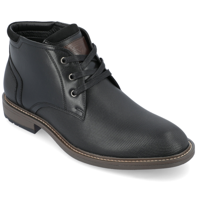 Shop Vance Co. Vaughn Lace-up Chukka Boot In Black