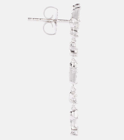 Suzanne Kalan Ohrringe Classic Aus 18kt Weissgold Mit Diamanten In Silver