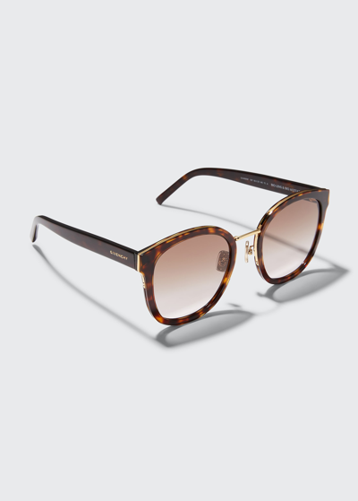 Givenchy Gradient Acetate Butterfly Sunglasses In Havana / Brown | ModeSens