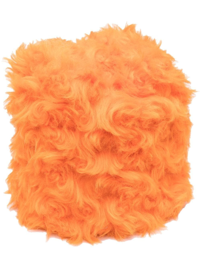 Shop Alabama Muse Faux-fur Hat In Orange