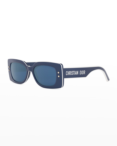 Shop Dior Pacific S1u Sunglasses In Shiny Blue