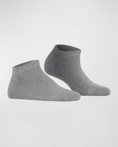 Shop Falke Ribbed Sneaker Socks In Greymix