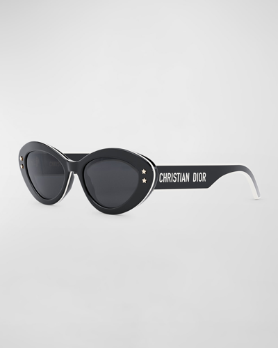 Shop Dior Pacific B1u Sunglasses In Shiny Black
