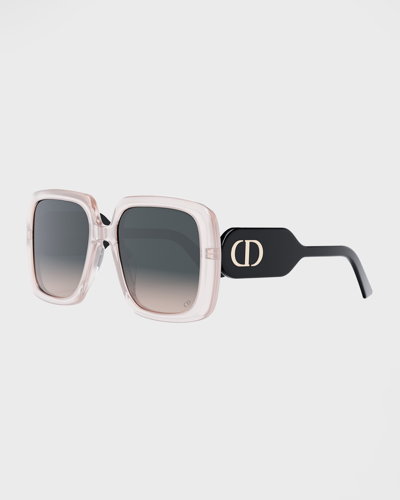 Shop Dior Bobby S2u Sunglasses In Pink/black Smoke