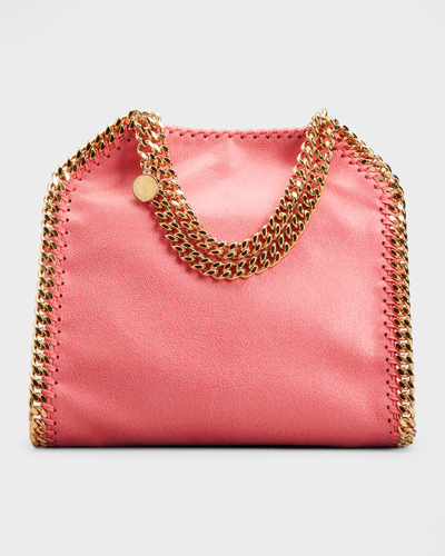 Shop Stella Mccartney Falabella Mini Tote Bag In 5560 Bright Pink