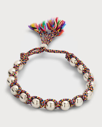Shop Isabel Marant Braided Bracelet In Multi