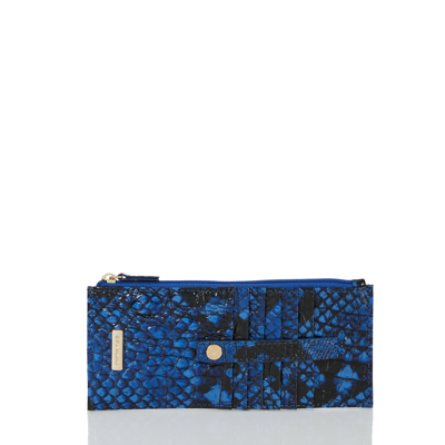 Shop Brahmin Credit Card Wallet Blue Viper Ombre Melbourne In Blueviper