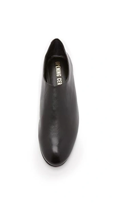 Shop Opening Ceremony Charly Leather Slip On Flats In Black