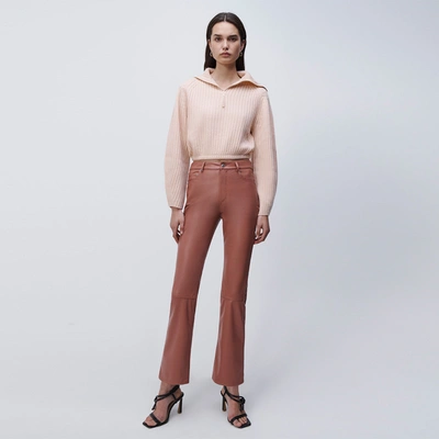 Shop Jonathan Simkhai Janae Recycled Cashmere Turtleneck Pullover In Peony