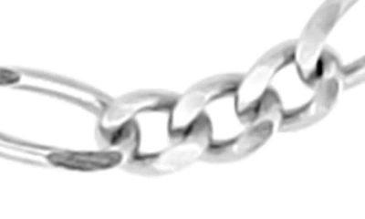 Effy Sterling Silver 22" Figaro Chain Necklace In White