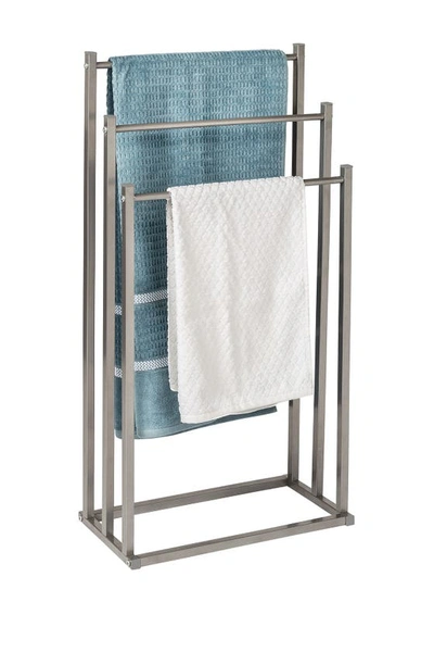 Shop Honey-can-do Nickel 3-tier Towel Rack In Bamboo White